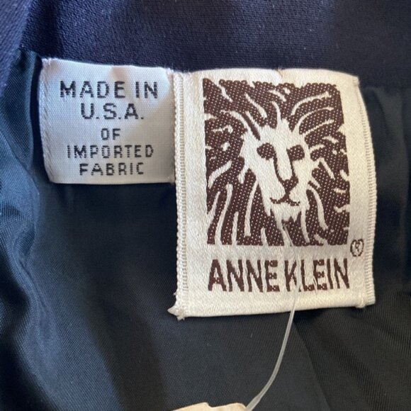 ANNE Klein Black Blazer Pearl Buttons Size 10 - Picture 3 of 5